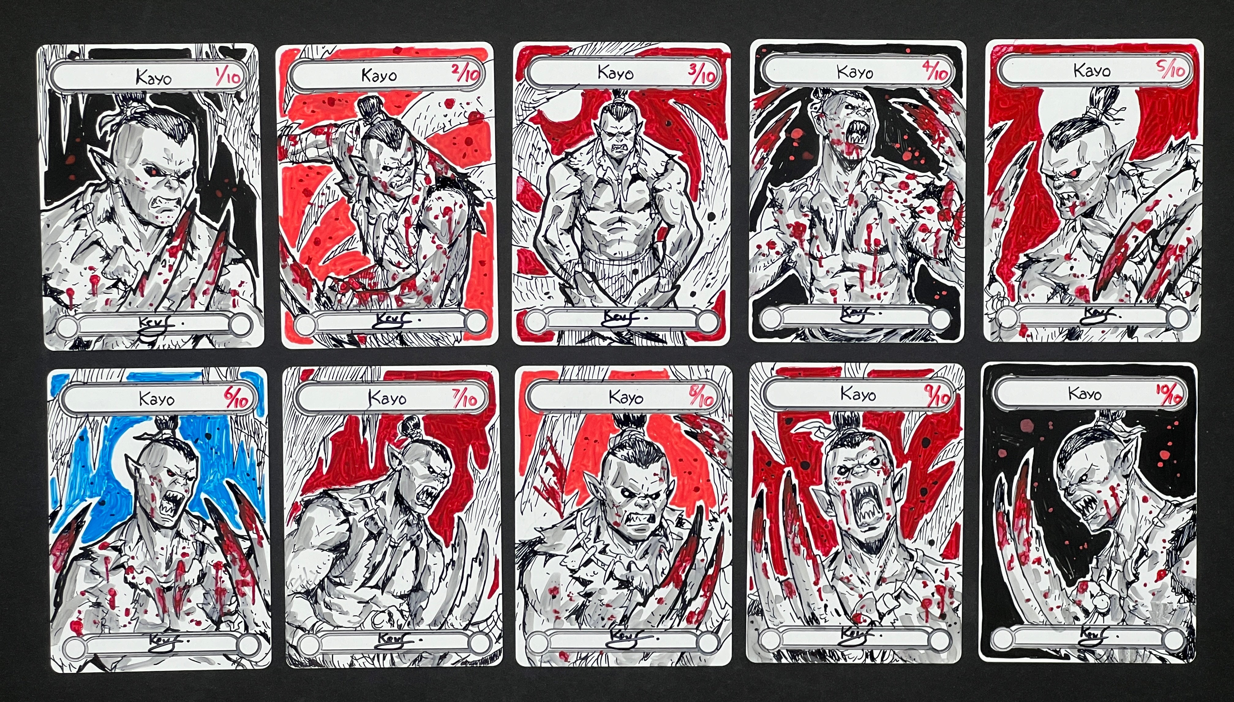 Kevin Sidharta's Kayo, Berserker Runt Hero Cards  - Limited (1/10)