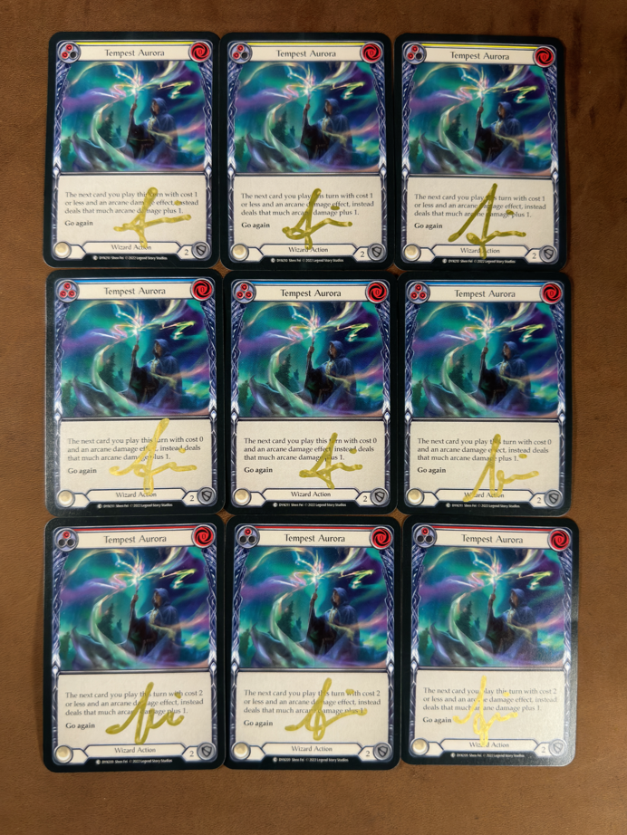 Arthouse Syndicate Vault Loot: 9 Piece Signed "Tempest Aurora" Artist Proofs